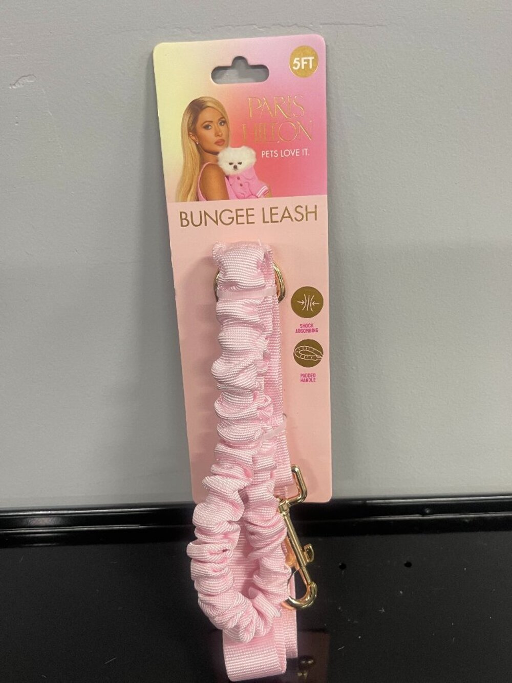 Paris Hilton Pets Love It Pink Bungee Dog Leash 5FT NWT